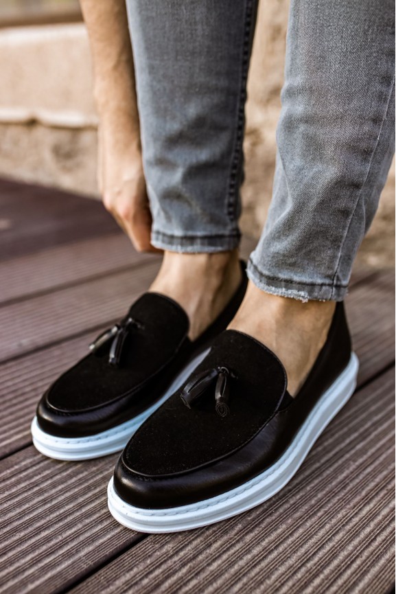 CH002 - CBT Loafer Pelle Erkek Ayakkabı SIYAH