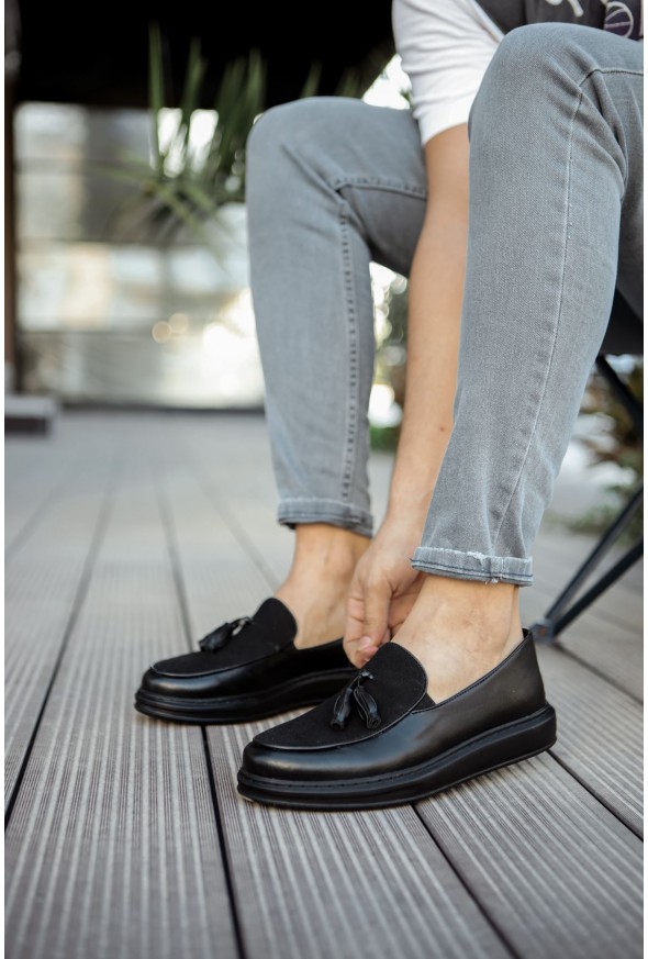 CH002 - CST Loafer Pelle Erkek Ayakkabı SIYAH