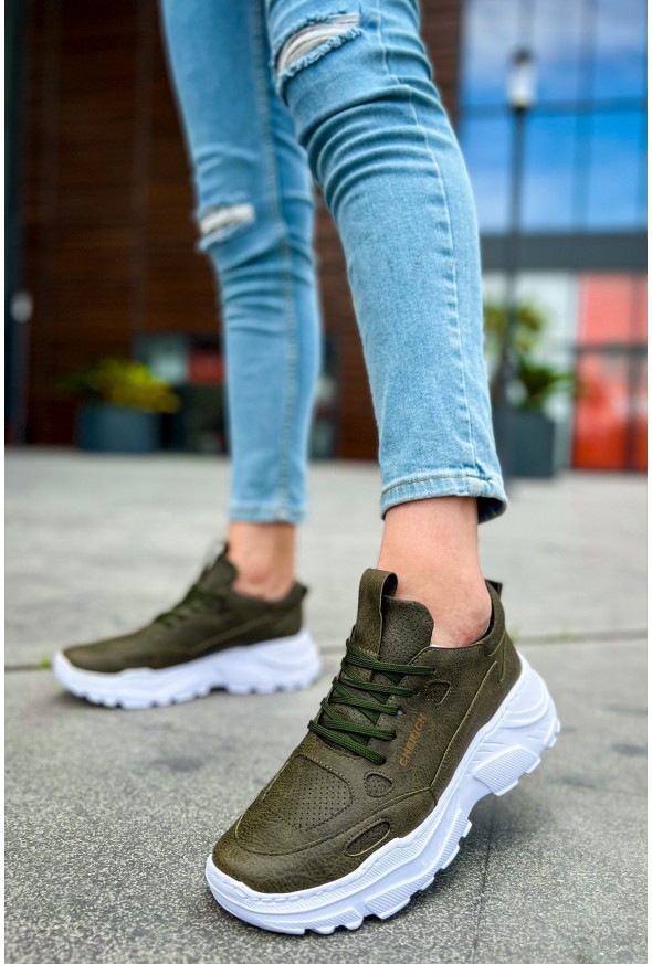 CH089 - CBT Low Top Lace Up Erkek Ayakkabı HAKI