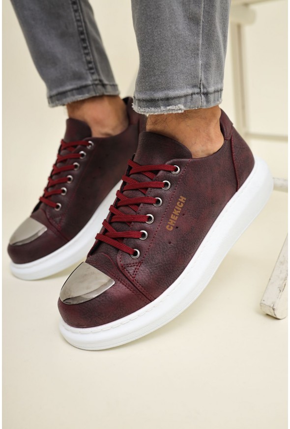 CH175 - CBT Mirror Erkek Ayakkabı BORDO