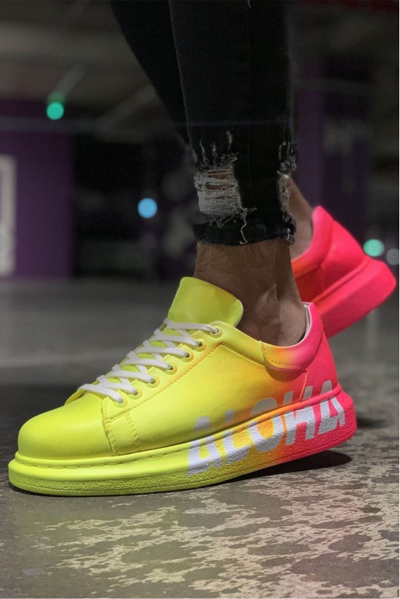 CH254 - CBT Pittura Erkek Ayakkabı 401 ALH SARI / PEMBE