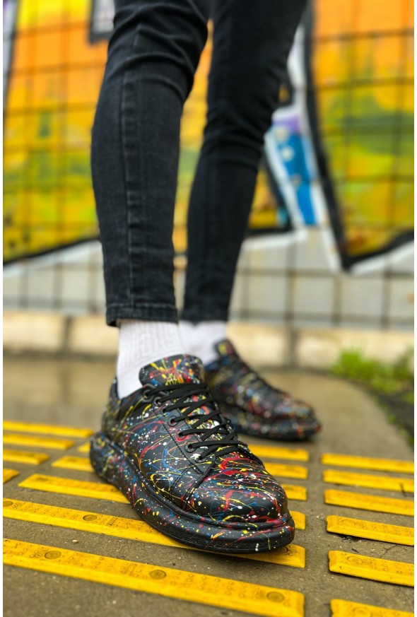 CH254 - CST Pittura Erkek Ayakkabı 498 SARI / MAVI / KIRMIZI SPLUSH