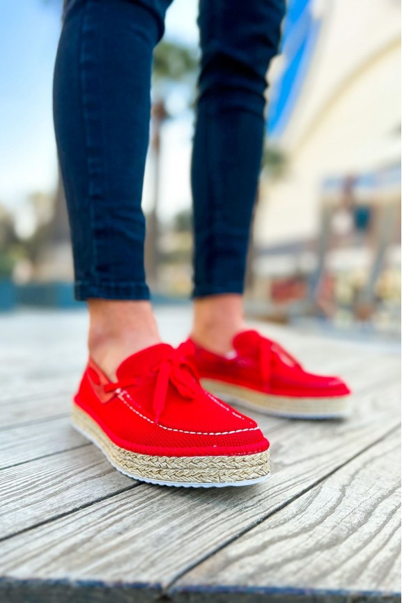CH311 - Espadril Erkek Ayakkabı KIRMIZI