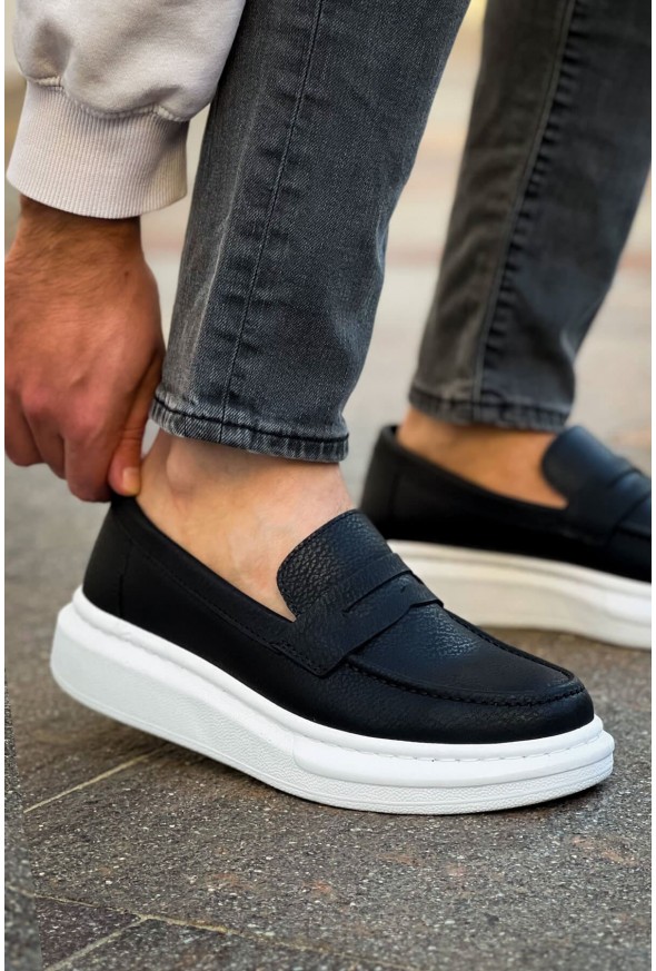 Robert - RS615 Siyah Erkek Loafer Ayakkabı SIYAH